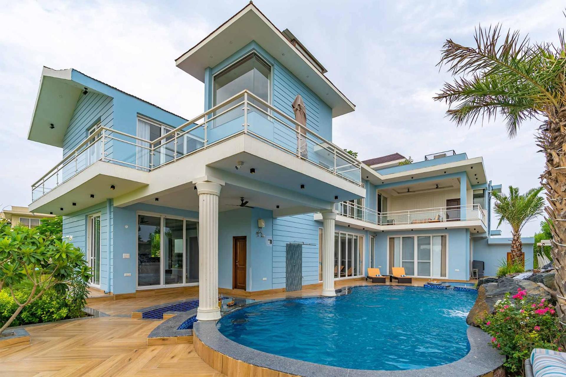 Stayvista At Serenity Farms With Pool, Lawn, Bonfire & Bbq Sohna Eksteriør billede